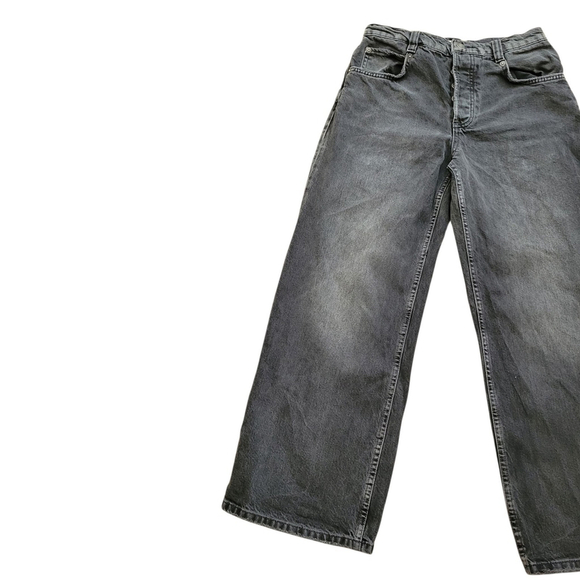 Free People Women's Wide-Leg Button-Fly Jeans Size 27 Inseam 28 Leg Openings 21 - Picture 5 of 9